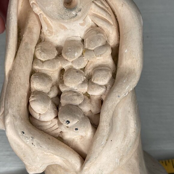 RARE Storyteller Native Greenware Figure Vintage Unpainted 8 inch high - Picture 12 of 13